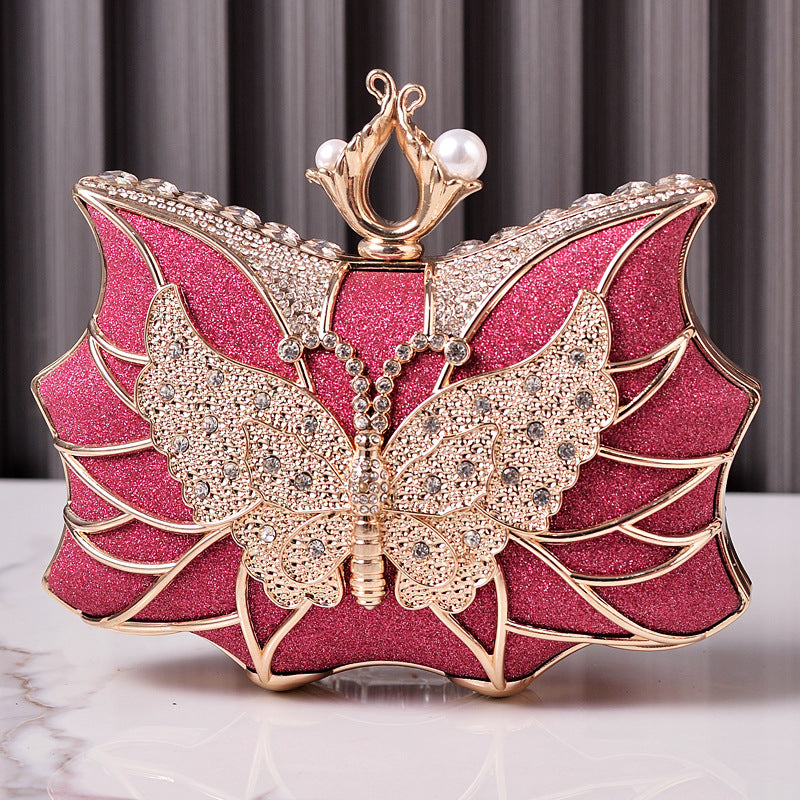 Women's Fashion Luxury Dinner Hollow Butterfly Party Evening Bags