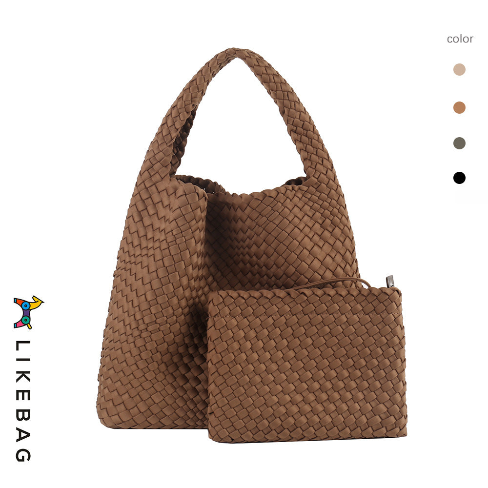 Fabric Large Capacity Advanced Texture Handmade Shoulder Bags