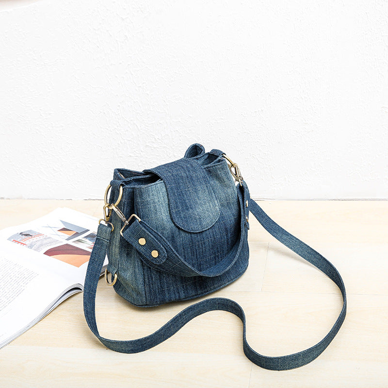Women's Unique Graceful Denim Pocket Mummy Crossbody Bags