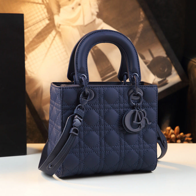 Women's Genuine Leather Diana High-grade Frosted Diamond Bags