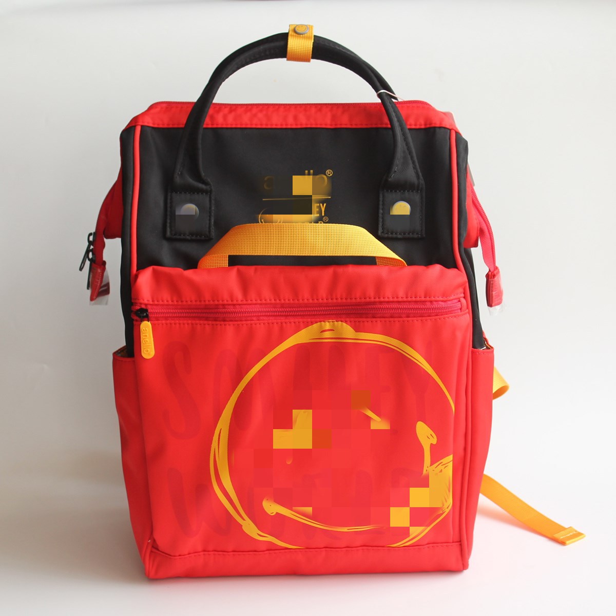 Men's Contrast Color Cute Cartoon Lightweight Korean Style Fashion Backpacks