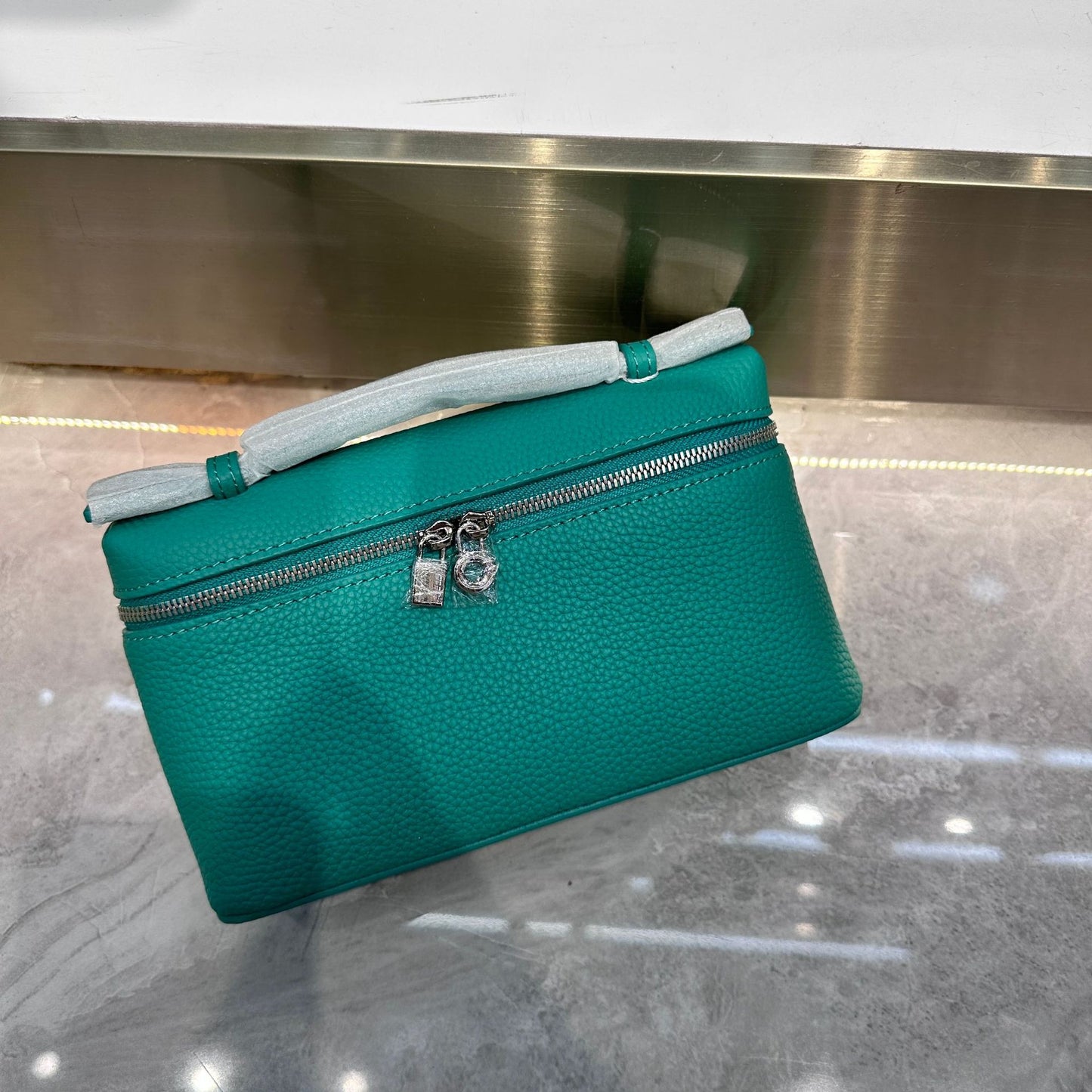 Women's Leather Lunch Box First Layer Cowhide Hand Shoulder Bags