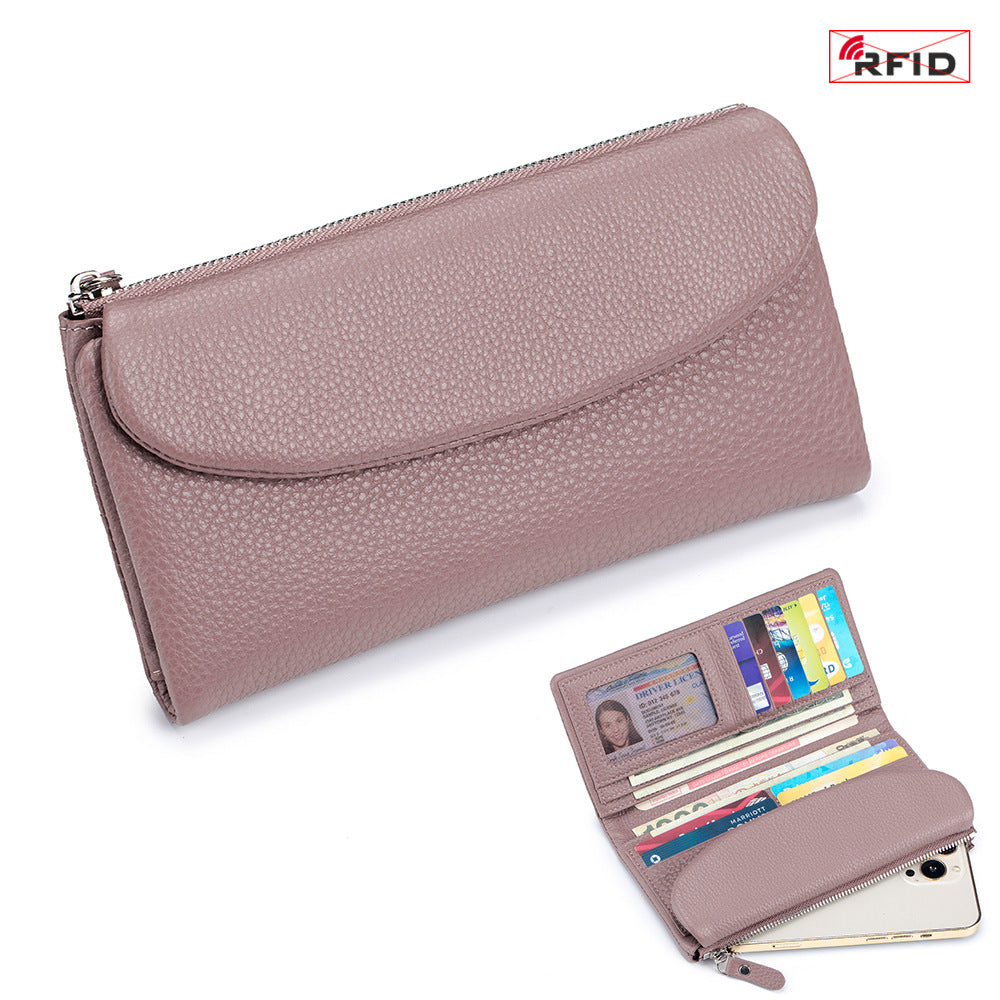 Layer Cowhide Clutch Female Soft Genuine Ladies Wallets