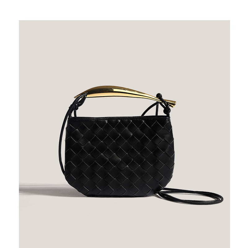 Women's Summer Niche Mini Advanced Texture Woven Crossbody Bags
