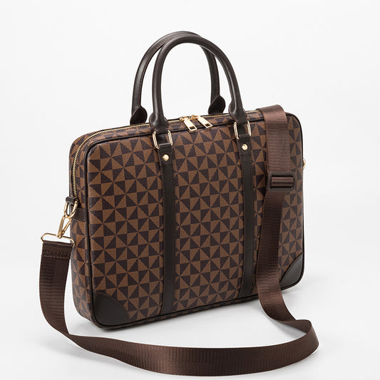 Women's & Men's & Classic Printing Portable Business Large Handbags