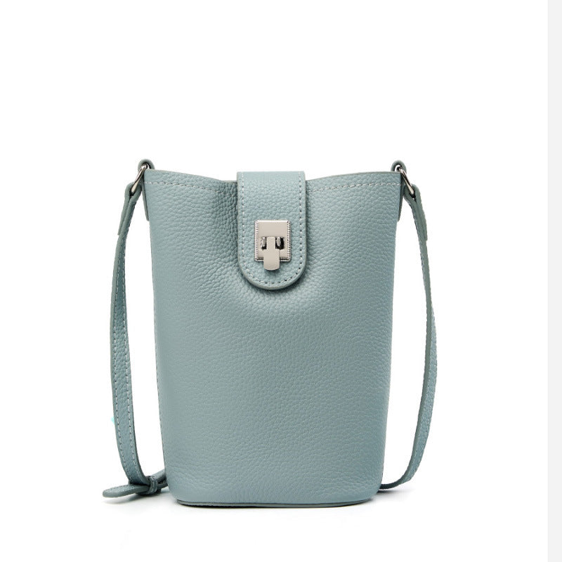 First Layer Leather Mobile Female Genuine Crossbody Bags