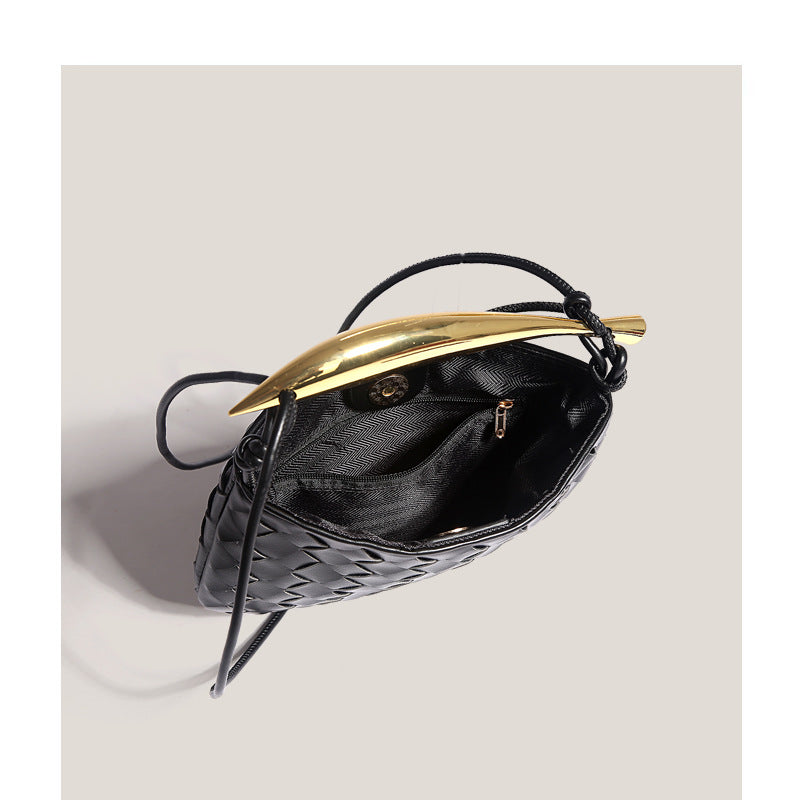 Women's Summer Niche Mini Advanced Texture Woven Crossbody Bags