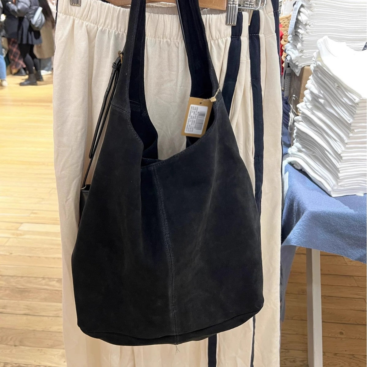 Delegated Purchase Brown Suede Pure Cowhide Shoulder Bags