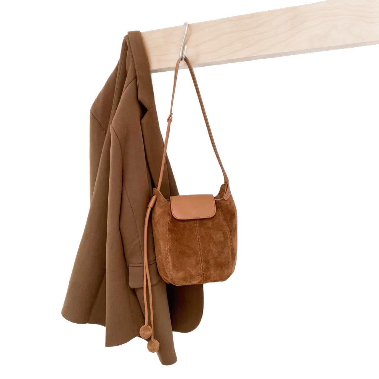 Matte Leather Pumpkin Fashion Soft Idle Crossbody Bags