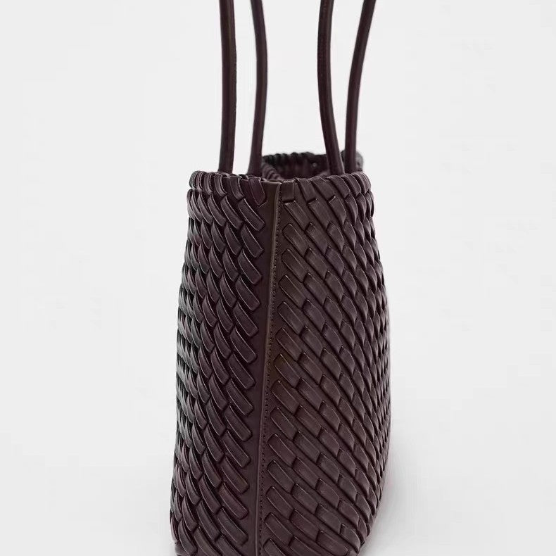 Autumn Simple Large Capacity Woven Lengthened Shopping Bags