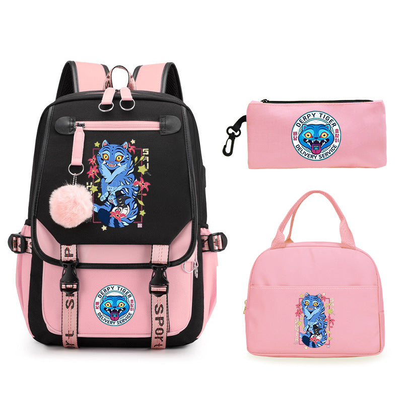 Children's Animation Printing Large Capacity Lightweight Fashion Trend Backpacks