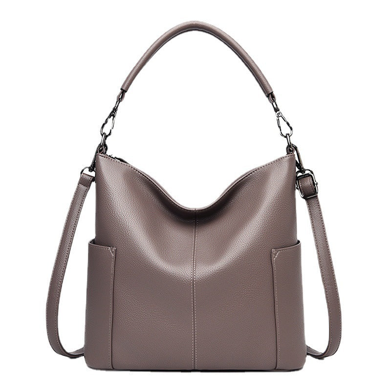 Women's Fashion Large Capacity Soft Leather Portable Shoulder Bags