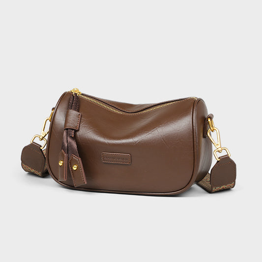 Women's Summer Genuine Leather Commuter High-grade Pillow Crossbody Bags