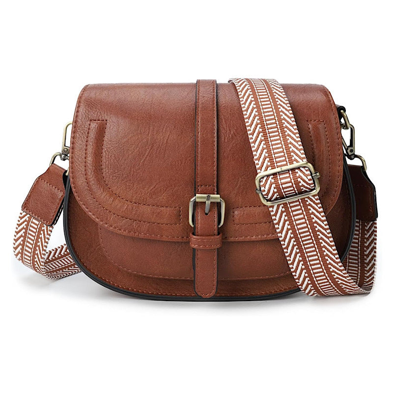 Women's Fashion Style Retro Saddle Semicircle Shoulder Bags