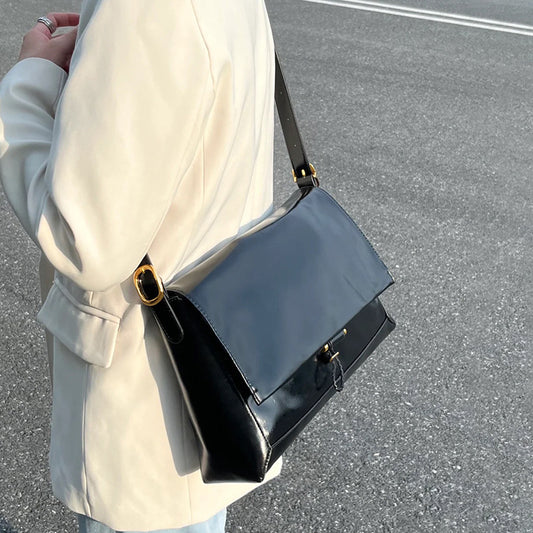Women's Leather Large Capacity Underarm Cui Commuter Crossbody Bags