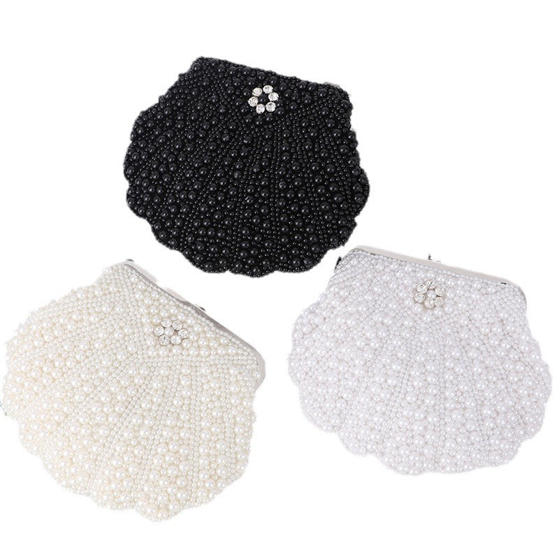 Women's Pearl Shell Dinner Handmade Banquet Clutch Bags