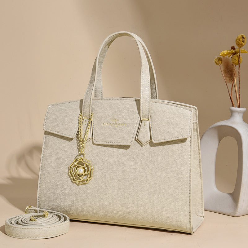 Women's Simple Retro Large Capacity Totes Versatile Handbags