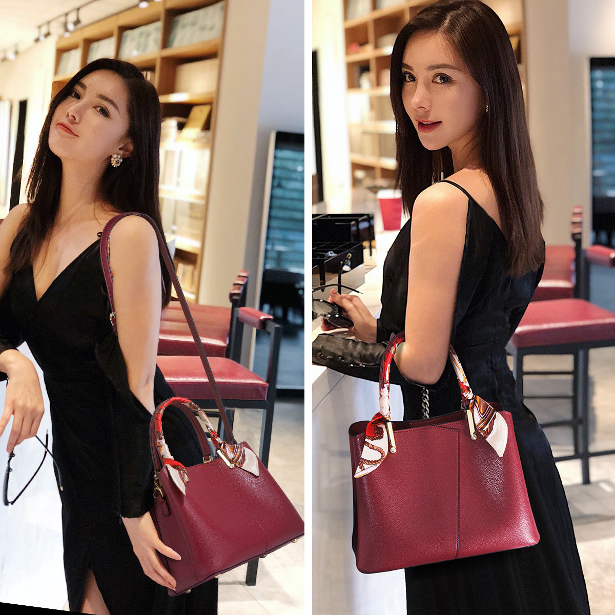 Women's Red Wedding Elegant Large Capacity Gifts Shoulder Bags