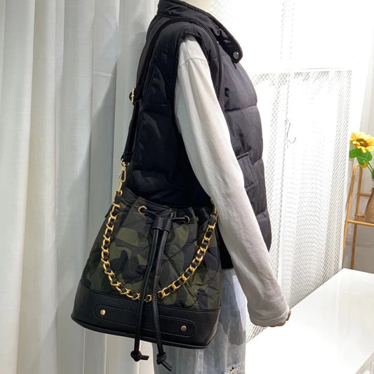 Women's Capacity Space Cotton Korean Style Fashion Chain Bags