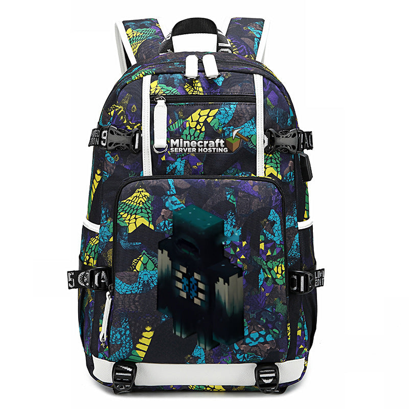 My World Surrounding The Game Printed Backpacks