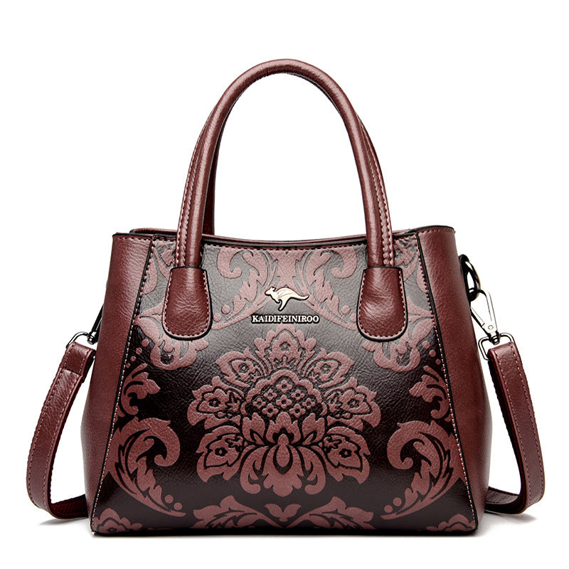 Women's Stylish Popular Chinese Style Embossed Handbags
