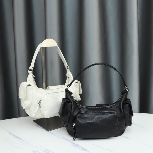 Women's High Quality Super Popular Pocket Cool High-grade Lambskin Underarm Armpit Bags