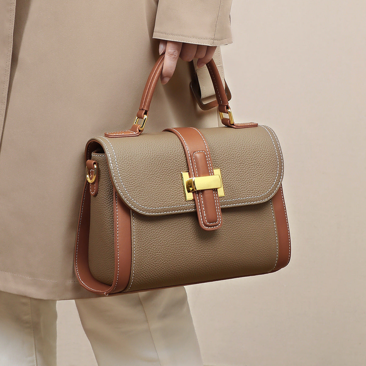 Women's Texture Special Interest Light Luxury Versatile Crossbody Bags