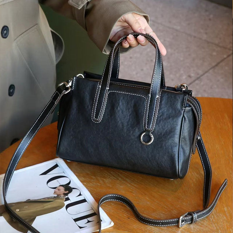 New Women's Genuine Leather Bowling Fashion Bags