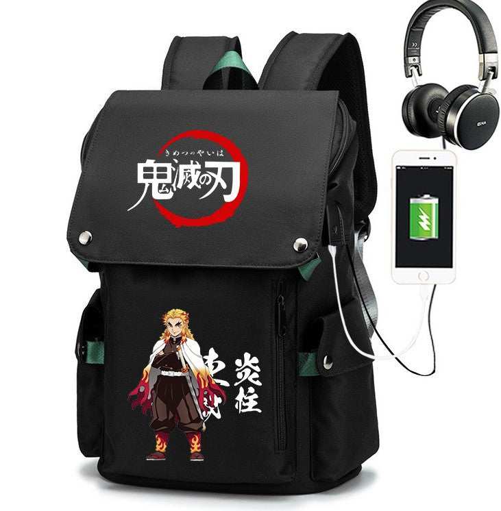 Cartoon Male Junior High Large Capacity Backpacks