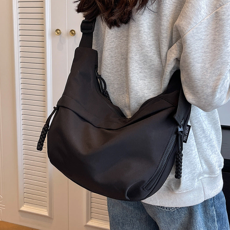 Women's Canvas Commuter Large Capacity Underarm Crossbody Bags