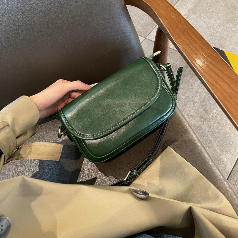 Women's Genuine Leather Lady's Retro Portable Versatile Shoulder Bags