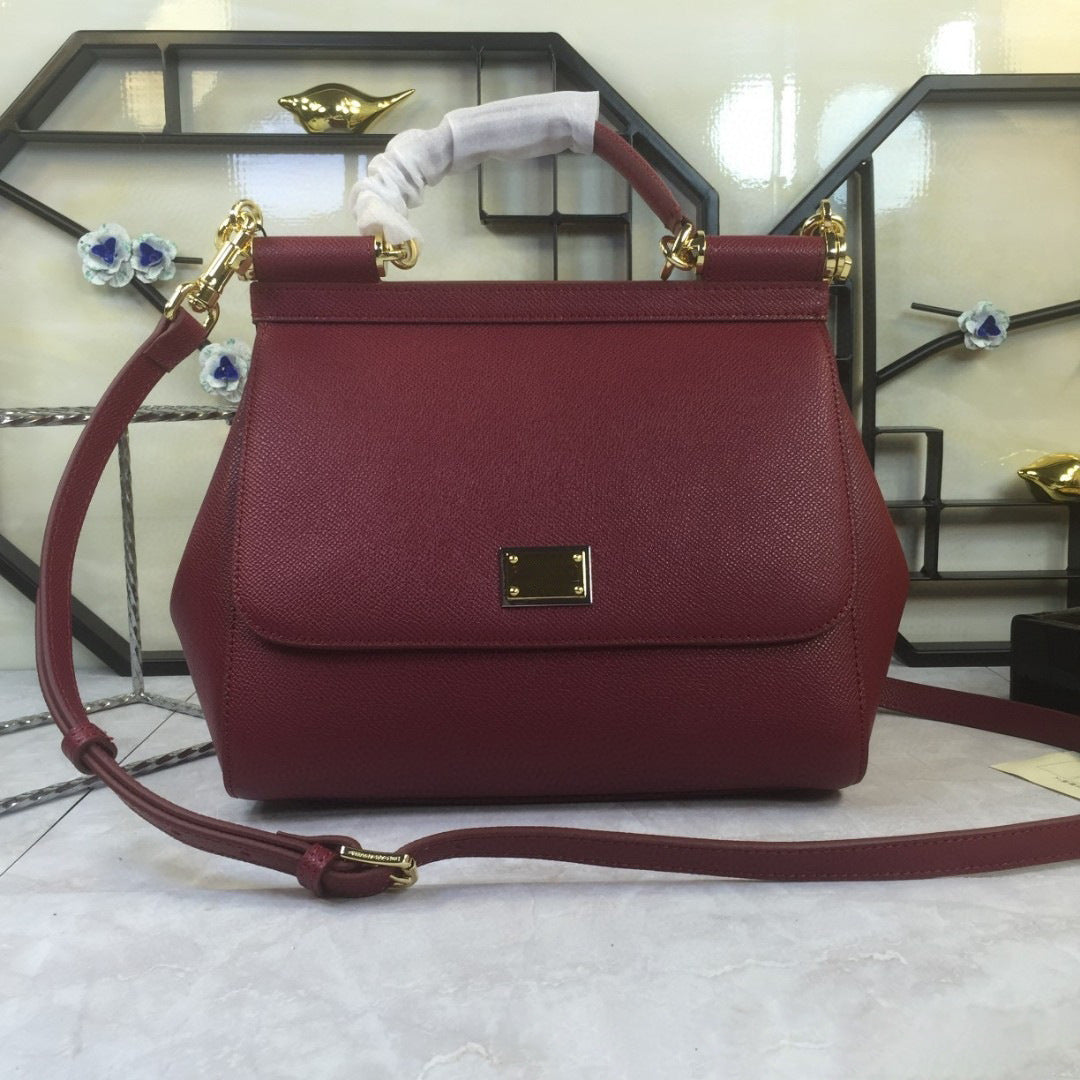 Women's Color Versatile Elegant Cowhide Palm Print Crossbody Bags