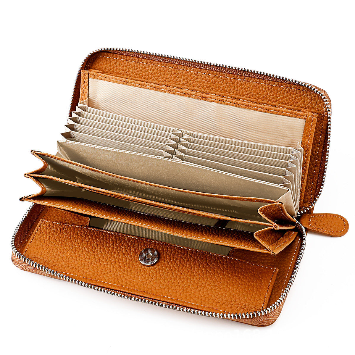 Women's & Men's & Leather High-grade Long Multiple Slots Ladies Wallets