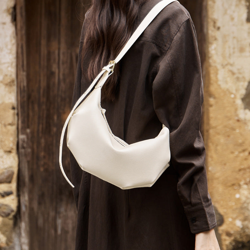 Women's Fashion Dumpling Summer Genuine Leather Soft Bags
