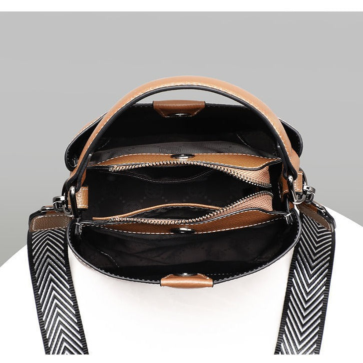 Women's Genuine Leather Portable Fashion Good-looking High Handbags