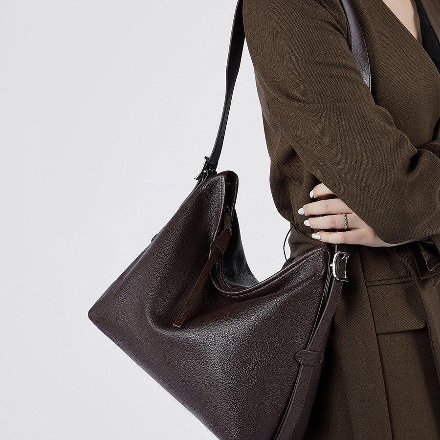 Women's High-grade Underarm Trendy Layer Cowhide Genuine Crossbody Bags