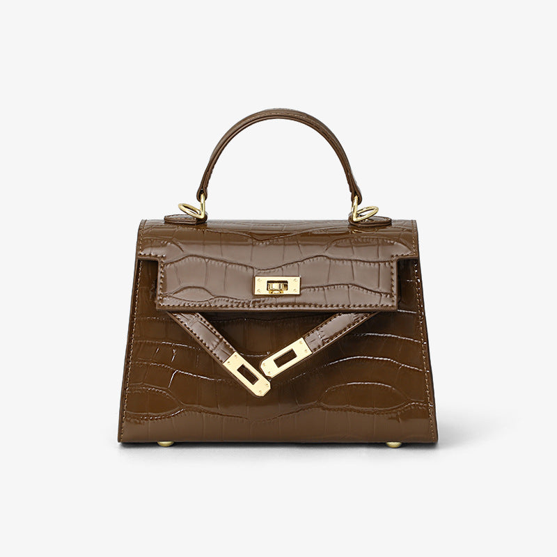 Women's High-grade Summer Fashion Design Portable Genuine Handbags