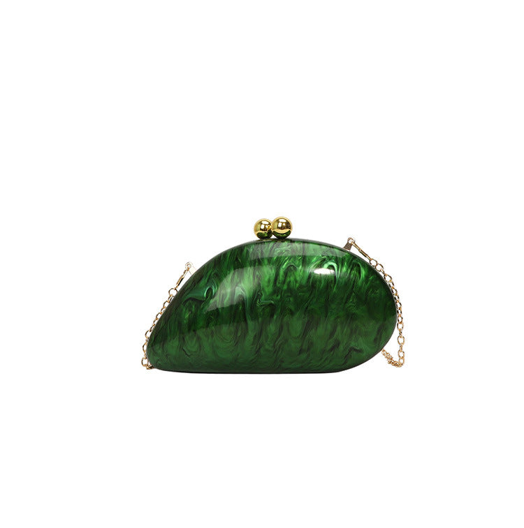 Women's Dinner Clutch Acrylic Slug Shape Minority Bags