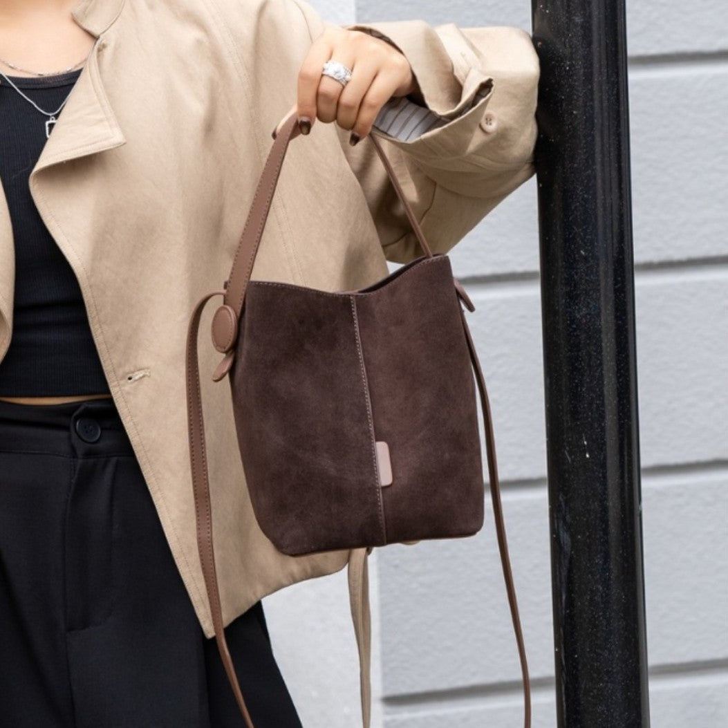 Women's Matte Leather Fashion Solid Color Crossbody Bags