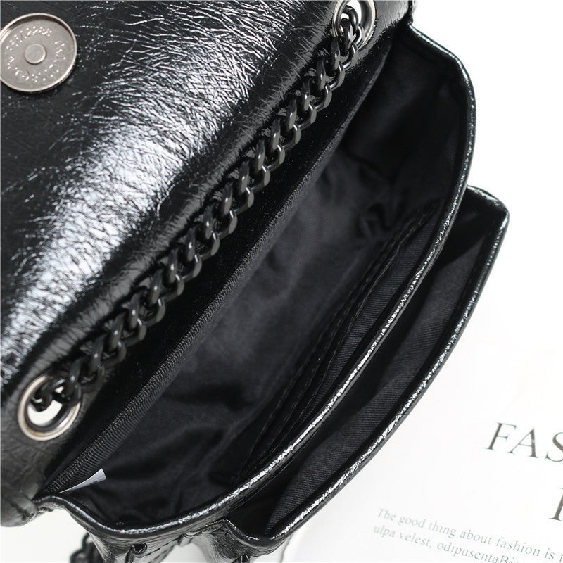 Women's First Layer Cowhide Retro Large Capacity Crossbody Bags