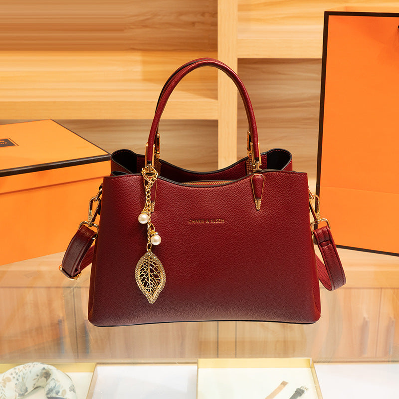 Women's Red Bridal Fashion Large Capacity Niche Handbags