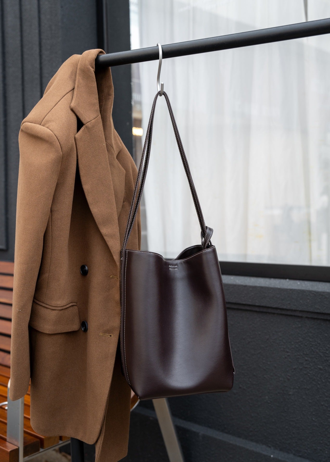 Innovative Leather One High-grade Simple Cowhide Shoulder Bags