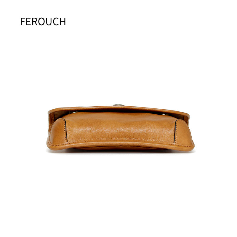 Women's Handmade Genuine Leather First Layer Cowhide Crossbody Bags