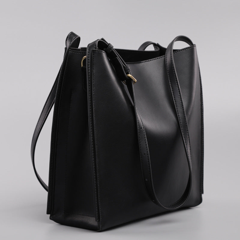 Women's Simple Fashion Retro Trendy Genuine Leather Shoulder Bags