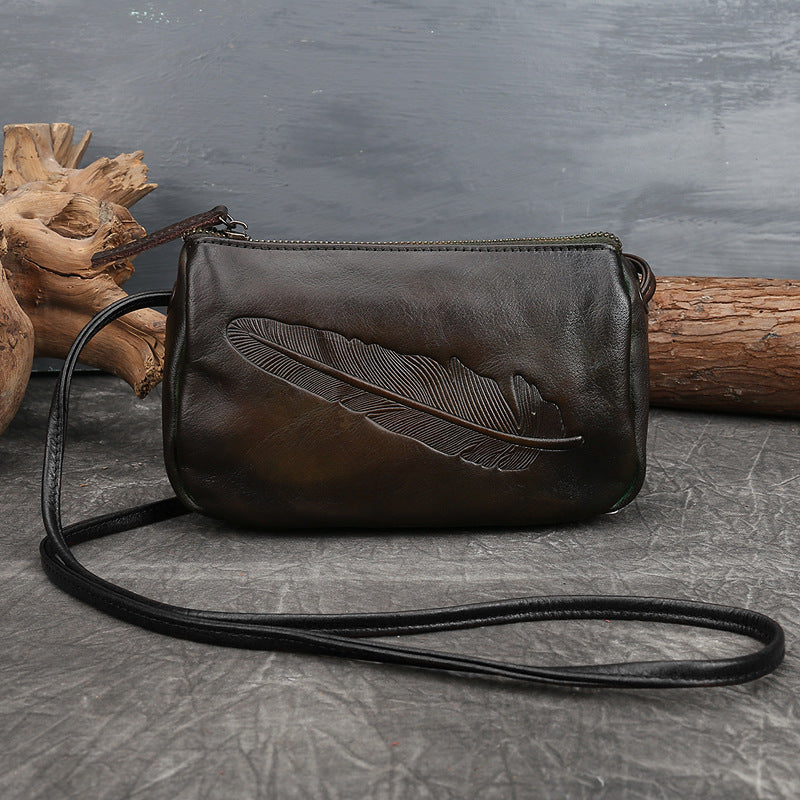 Women's Genuine Leather First Layer Cowhide Retro Shoulder Bags