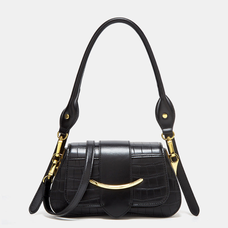 Women's Simple Niche Design Fashion Underarm Crocodile Shoulder Bags