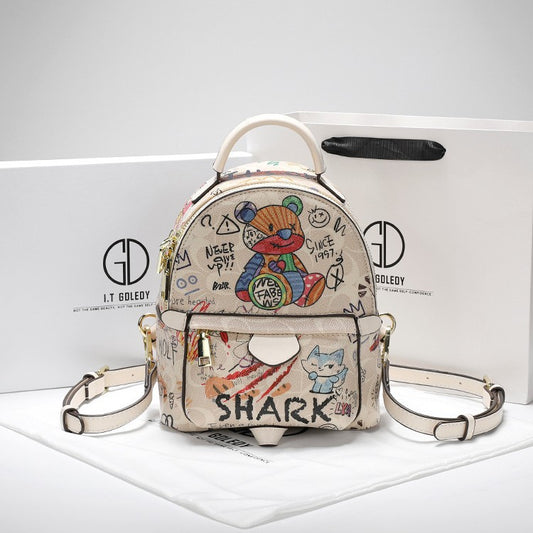 Niche Cute Bear Iti Fashion Mini Backpacks