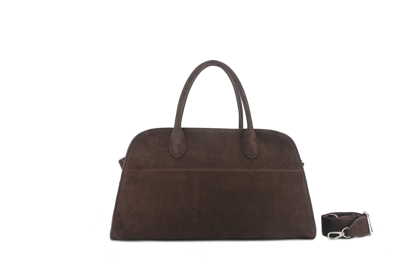 Women's Horizontal Cowhide Large Capacity Commuter Handbags