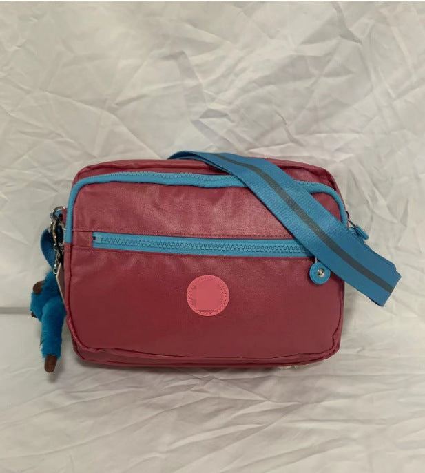 Women's Spring Monkey Urban Simple Nylon Compartment Crossbody Bags