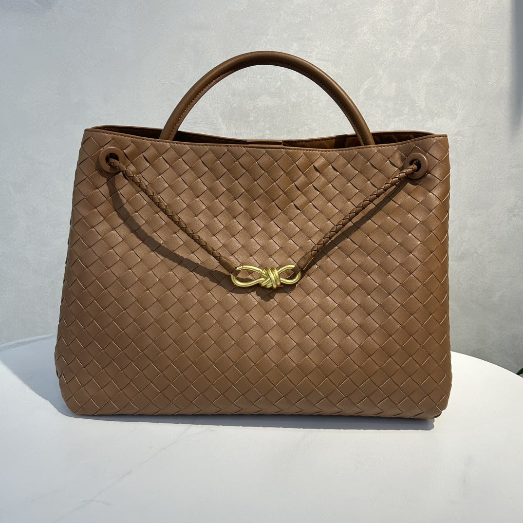 Women's Hand-woven Large Capacity Genuine Leather Handbags